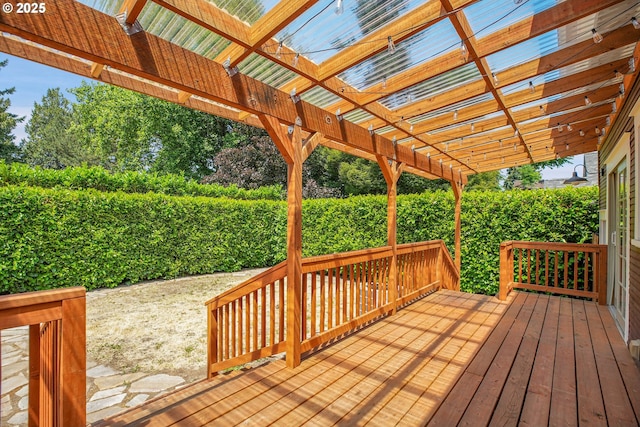 1605 NE 76th Ave, Portland, OR 97213 - wooden terrace featuring a pergola