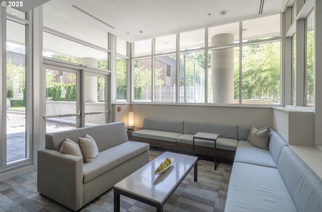 view of sunroom / solarium