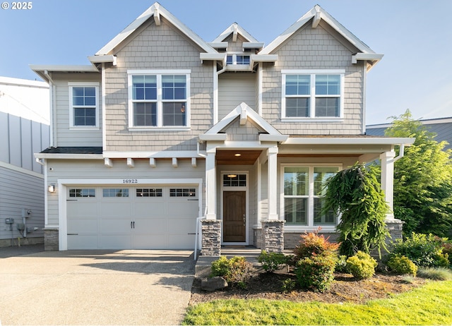 16922 NW Madrone St, Portland, OR 97229 - craftsman house with driveway and a garage