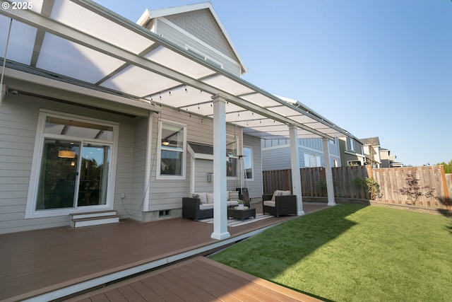 16922 NW Madrone St, Portland, OR 97229 - wooden terrace with an outdoor hangout area