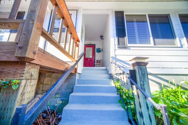 view of stairs