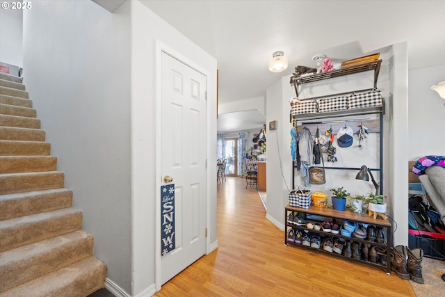 interior space featuring light hardwood / wood-style flooring