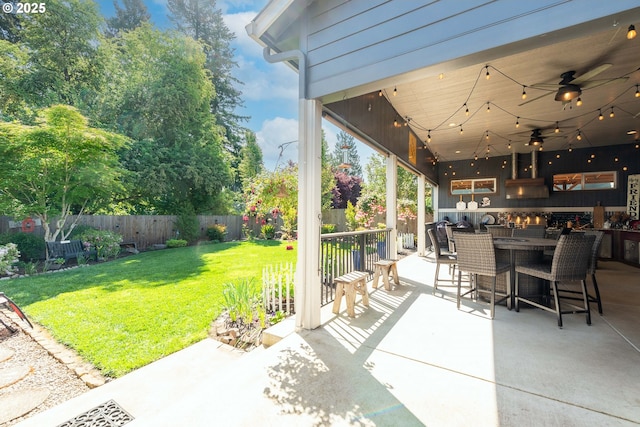 2507 NE 59th St, Vancouver, WA 98663 - view of patio / terrace with ceiling fan and outdoor dining area