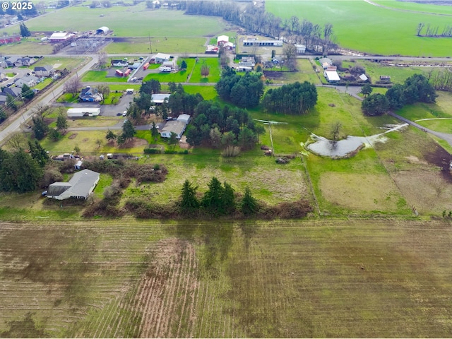 bird's eye view with a rural view