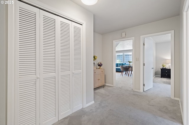 17787 Kelok Rd, Lake Oswego, OR 97034 - corridor featuring light carpet and baseboards