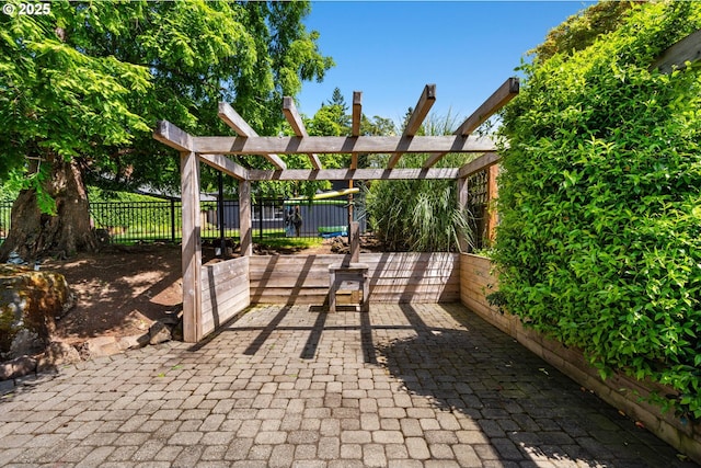17787 Kelok Rd, Lake Oswego, OR 97034 - view of patio / terrace with a pergola
