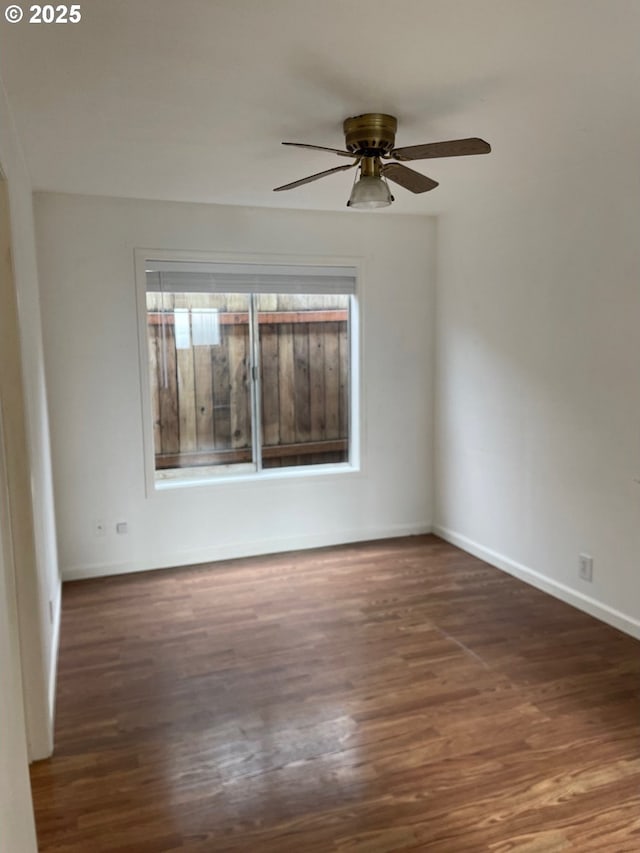 217 N Molalla Ave, Molalla, OR 97038 - spare room featuring wood finished floors and ceiling fan