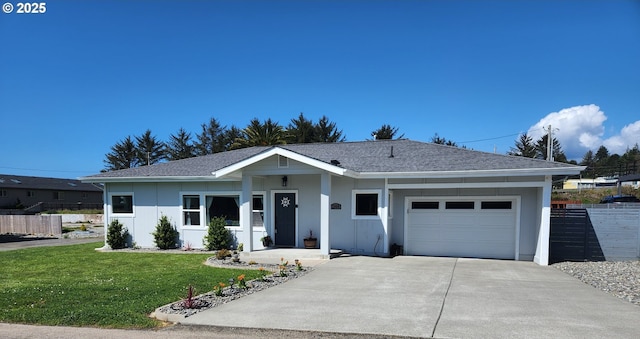 1244 Moore St, Brookings, OR 97415 - single story home featuring an attached garage, concrete driveway, and a shingled roof