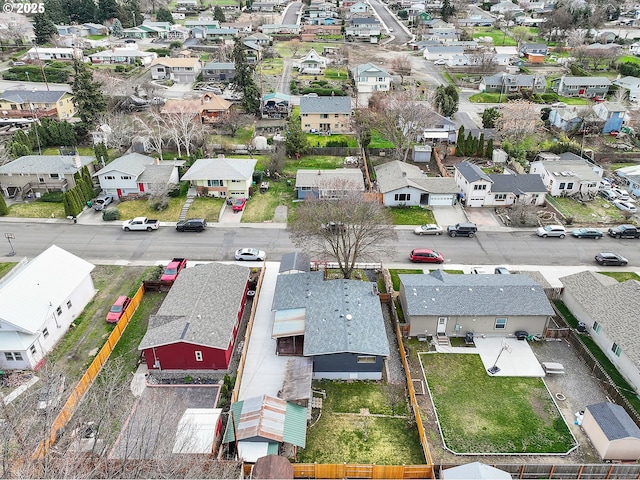 birds eye view of property featuring a residential view