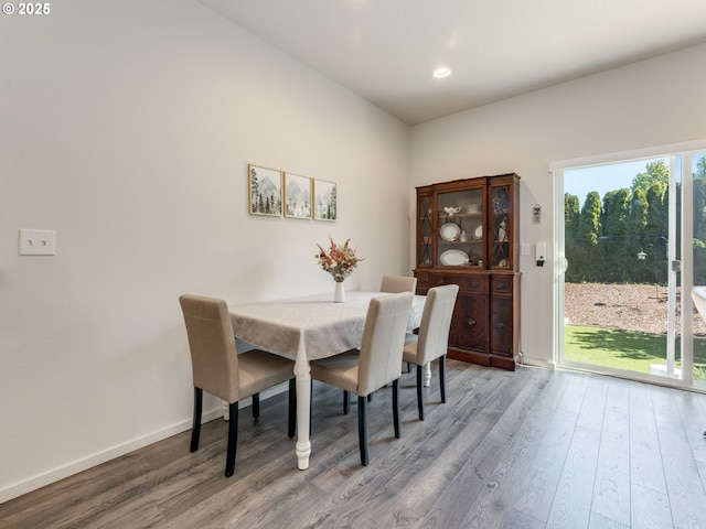1939 NE 117th Ct, Vancouver, WA 98684 - dining space featuring baseboards, recessed lighting, and wood finished floors