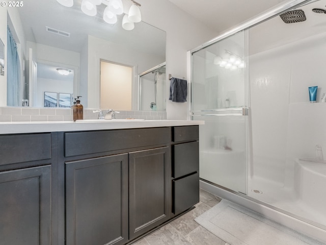 1939 NE 117th Ct, Vancouver, WA 98684 - full bathroom with visible vents, a shower stall, and vanity