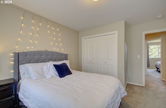 10201 NE 46th Ave, Vancouver, WA 98686 - carpeted bedroom with a closet and a textured ceiling