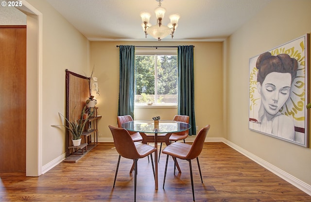 10201 NE 46th Ave, Vancouver, WA 98686 - dining space featuring wood finished floors and a chandelier
