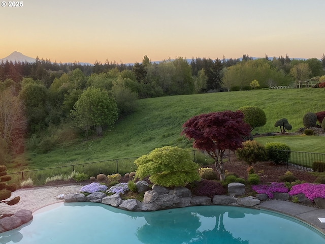 300 SE Arrow Creek Ln, Gresham, OR 97080 - view of pool at dusk
