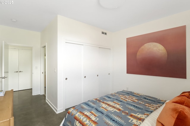4889 NE Going St, Portland, OR 97218 - bedroom with a closet and concrete floors