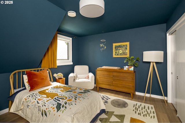 4889 NE Going St, Portland, OR 97218 - bedroom with wood finished floors and baseboards
