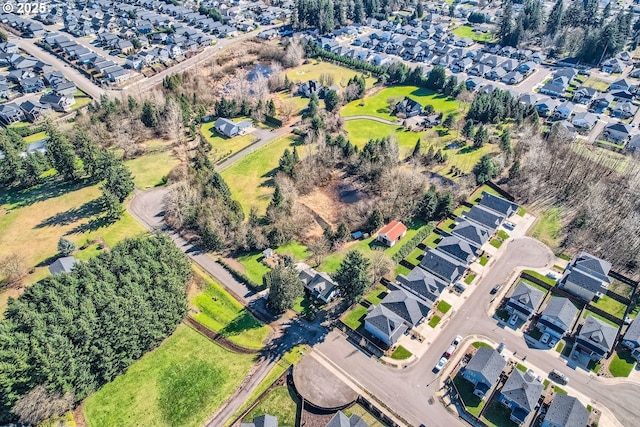 aerial view featuring a residential view