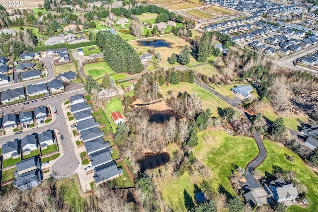 birds eye view of property featuring a residential view