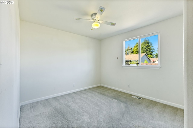 1222 Laurel Ct, Sweet Home, OR 97386 - carpeted empty room featuring baseboards and a ceiling fan