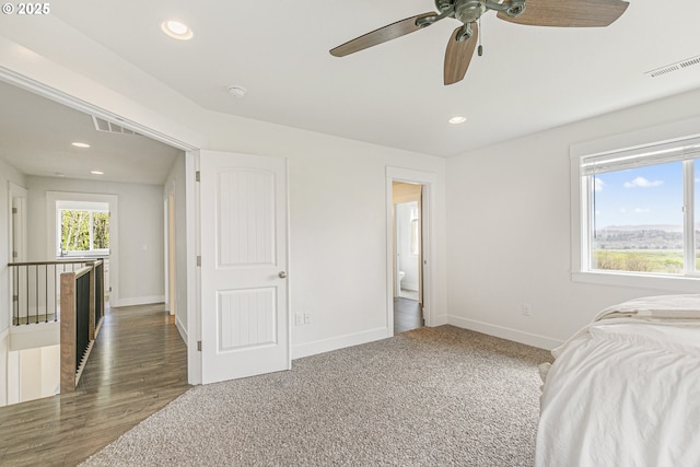 39313 NE 143rd Pl, Amboy, WA 98601 - carpeted bedroom with recessed lighting, baseboards, and visible vents