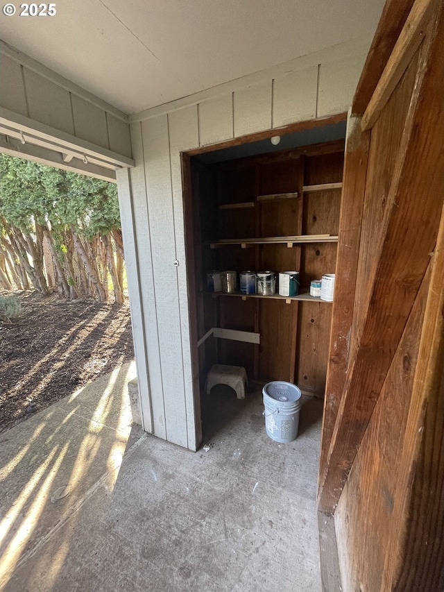 view of storage room