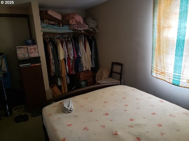 bedroom with a closet