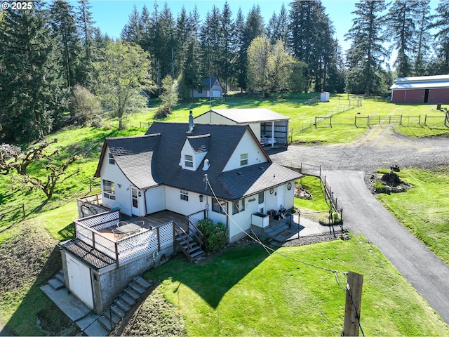 aerial view of property and surrounding area