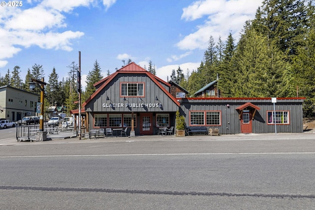 rustic home with board and batten siding