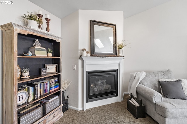 1537 W 13th Ave, Junction City, OR 97448 - living area with carpet floors and a glass covered fireplace