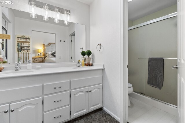1537 W 13th Ave, Junction City, OR 97448 - ensuite bathroom with double vanity and a shower stall