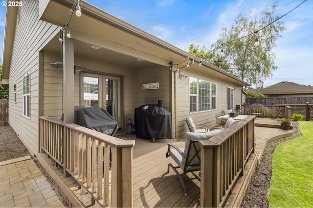 1537 W 13th Ave, Junction City, OR 97448 - deck with grilling area and an outdoor living space