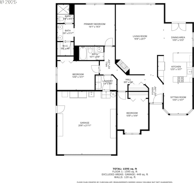 1537 W 13th Ave, Junction City, OR 97448 - view of home floor plan