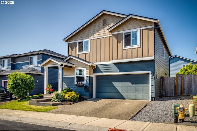 13012 NE 115th St, Vancouver, WA 98682 - craftsman inspired home with an attached garage, board and batten siding, and driveway