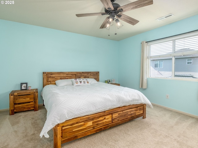 13012 NE 115th St, Vancouver, WA 98682 - bedroom with carpet flooring, baseboards, and ceiling fan