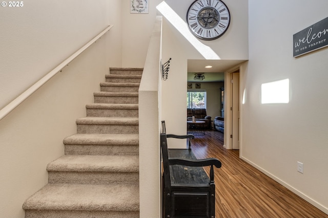 13012 NE 115th St, Vancouver, WA 98682 - stairway with wood finished floors and baseboards