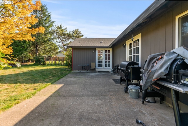 2012 SE Evans Ave, Troutdale, OR 97060 - view of patio with french doors and area for grilling