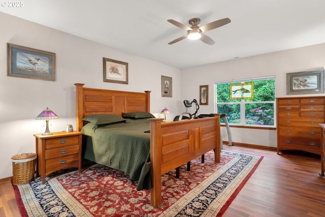 5030 Heceta Park Way, Florence, OR 97439 - bedroom with wood finished floors and ceiling fan