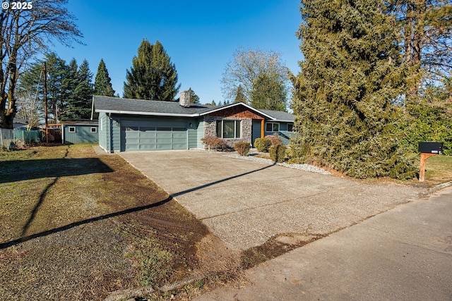 ranch-style house with a garage