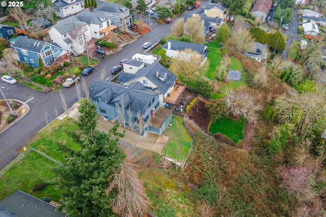 bird's eye view featuring a residential view