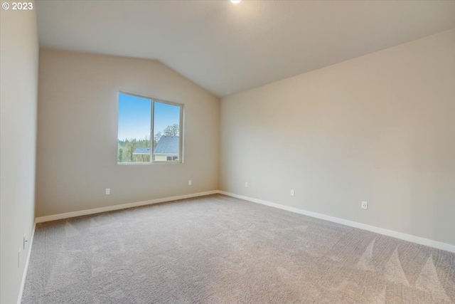 1636 N Millican Crfeek St, Lafayette, OR 97127 - carpeted spare room with baseboards and lofted ceiling