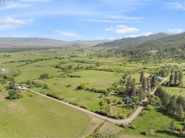 35912 Valley View Ln, Halfway, OR 97834 - aerial view of property's location with a mountainous background and rural landscape