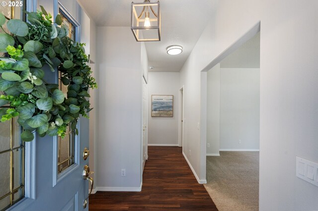 1225 NE 3rd Ave, Hillsboro, OR 97124 - corridor featuring baseboards and dark wood finished floors