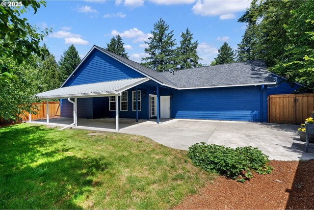 1225 NE 3rd Ave, Hillsboro, OR 97124 - rear view of property featuring a patio and a metal roof