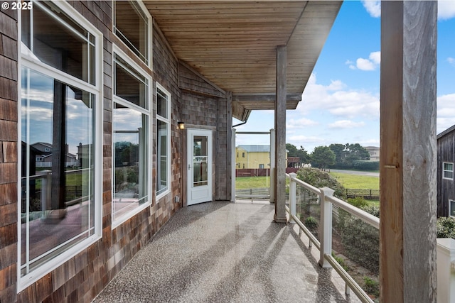 view of balcony