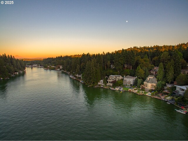1900 Crest Dr, Lake Oswego, OR 97034 - water view featuring a forest