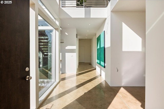 interior space featuring recessed lighting and visible vents