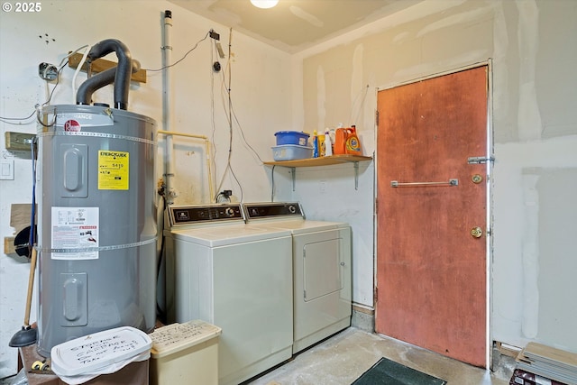 3621 NE 10th St, Otis, OR 97368 - laundry room with electric water heater and independent washer and dryer