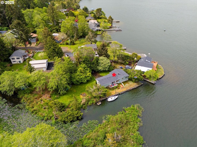 3621 NE 10th St, Otis, OR 97368 - aerial view of residential area featuring a large body of water