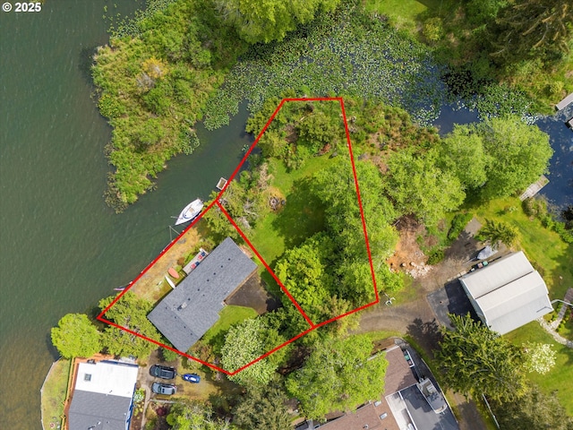 3621 NE 10th St, Otis, OR 97368 - view of property location featuring a nearby body of water and property boundaries highlighted