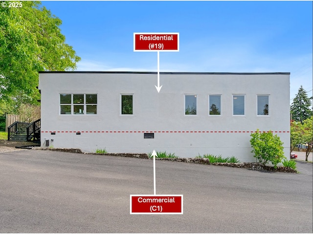 2311 SW 6th Ave, Camas, WA 98607 - view of property exterior with stucco siding and crawl space